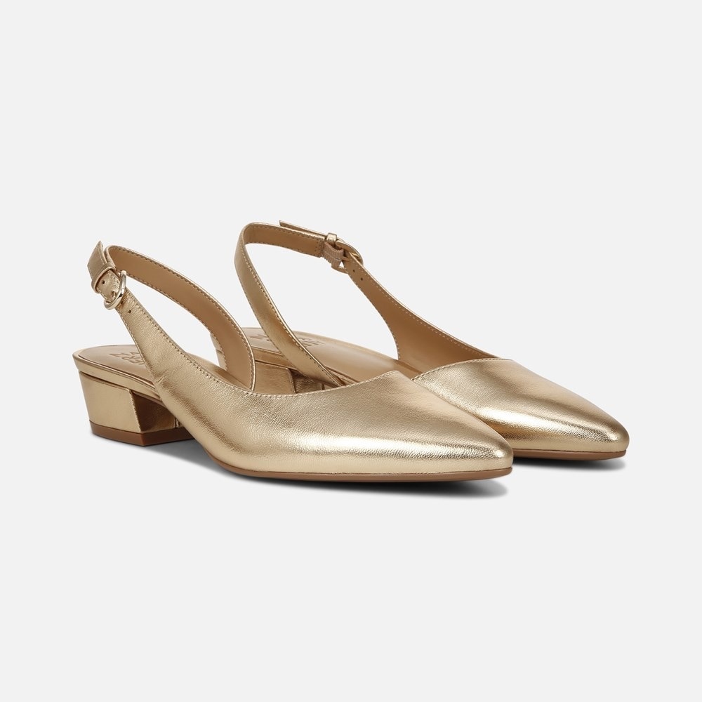 Gold Slingback WomenShoes